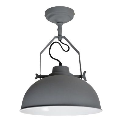 Industrial flush ceiling light grey, Fellen