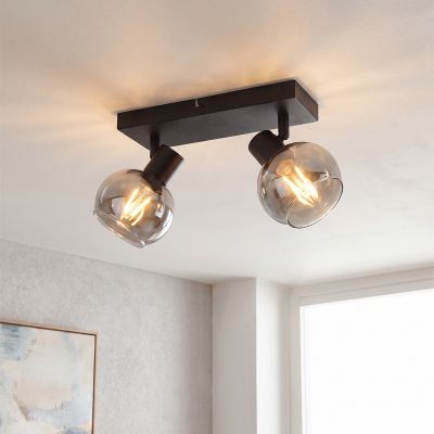 Modern ceiling spotlight grey, Avery