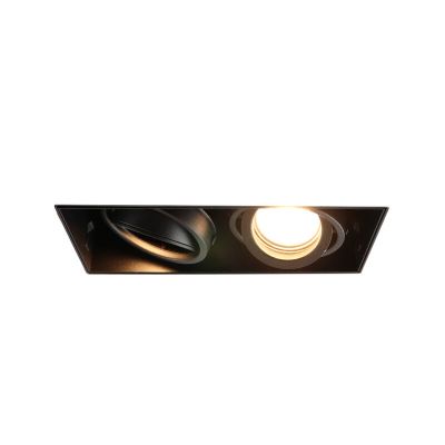 Modern trimless recessed downlight black, Joost