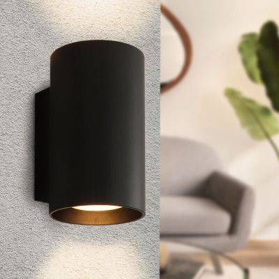 Modern up down wall light black, Sandy