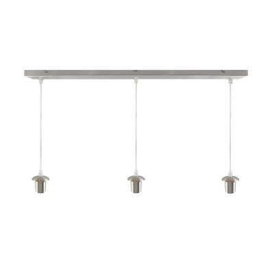 Aluminium pendant light without shade chrome, Rika