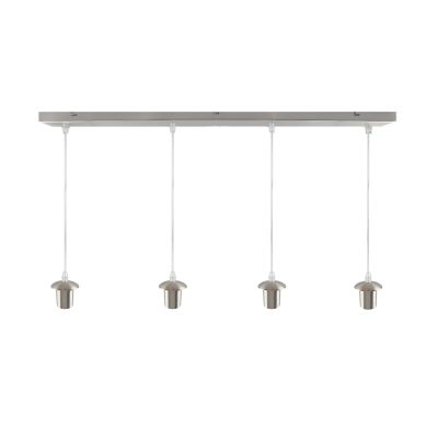 Aluminium pendant light without shade chrome, Rika