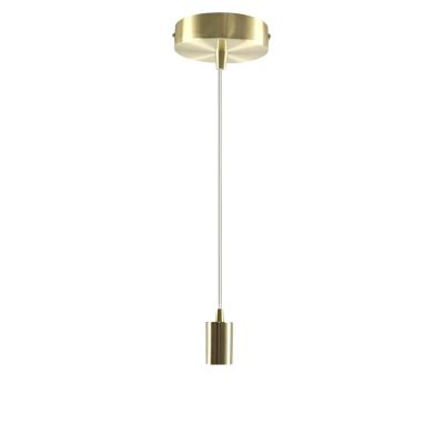 Aluminium pendant light without shade gold, Rika