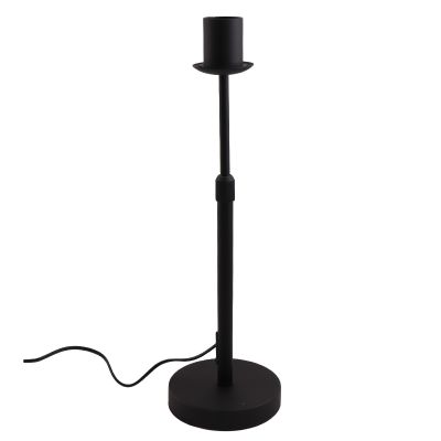 Aluminium table lamp without shade black, Rika