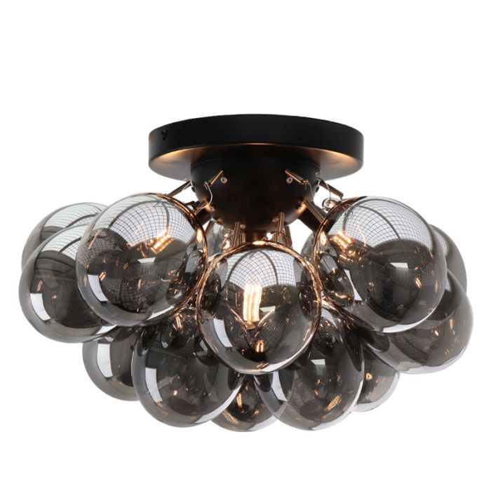 Metal ceiling light grey, Cyril