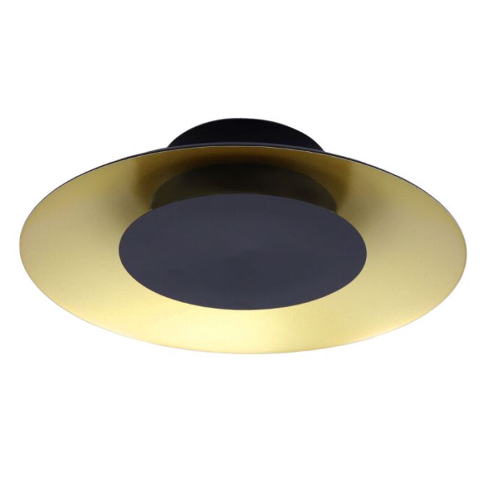 Modern flush ceiling light gold, Denyse, 15W, 3000K LED