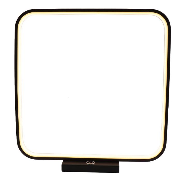 Modern table lamp black, Diogo, 8W, 3000K LED, with touch dimmer