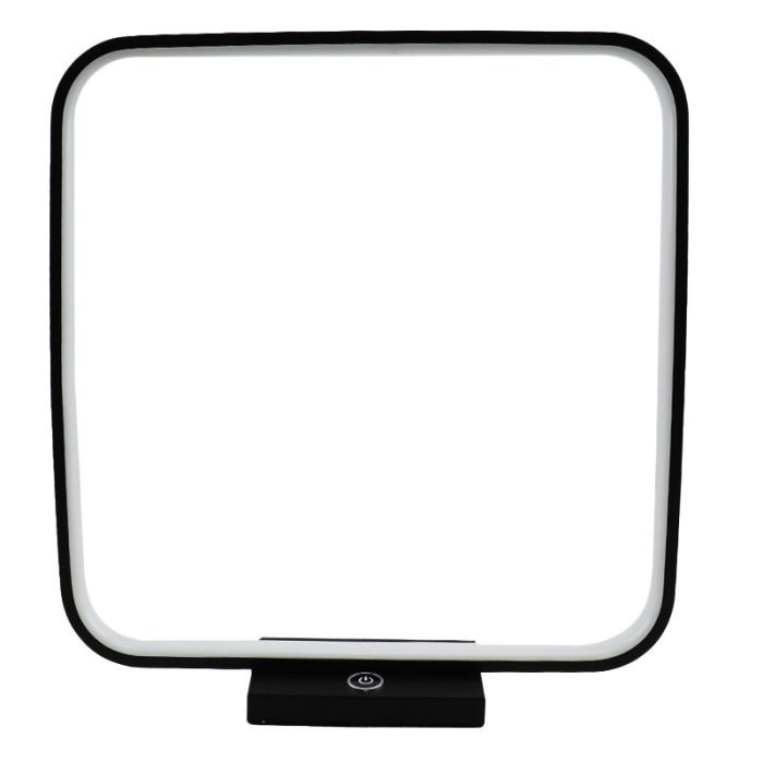 Modern table lamp black, Diogo, 8W, 3000K LED, with touch dimmer