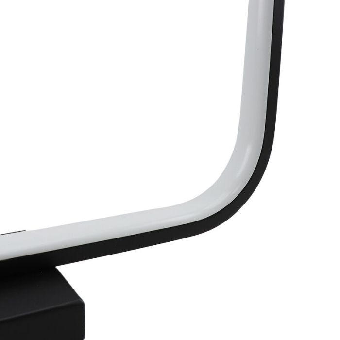 Modern table lamp black, Diogo, 8W, 3000K LED, with touch dimmer