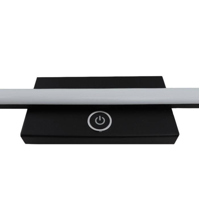 Modern table lamp black, Diogo, 8W, 3000K LED, with touch dimmer