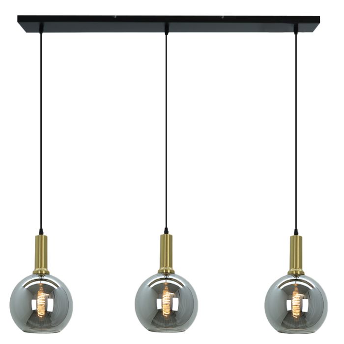 Aluminium pendant light without shade gold, Rika