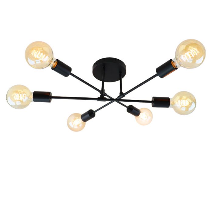 Modern ceiling light black, Amos