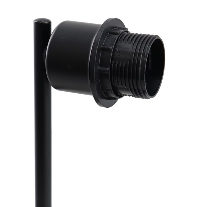 Aluminium table lamp without shade black, Rika