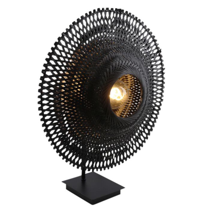 Aluminium table lamp without shade black, Rika