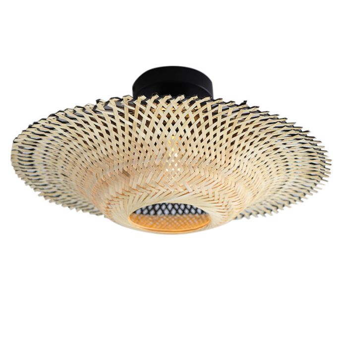 Rustic flush ceiling light brown, Cordoba