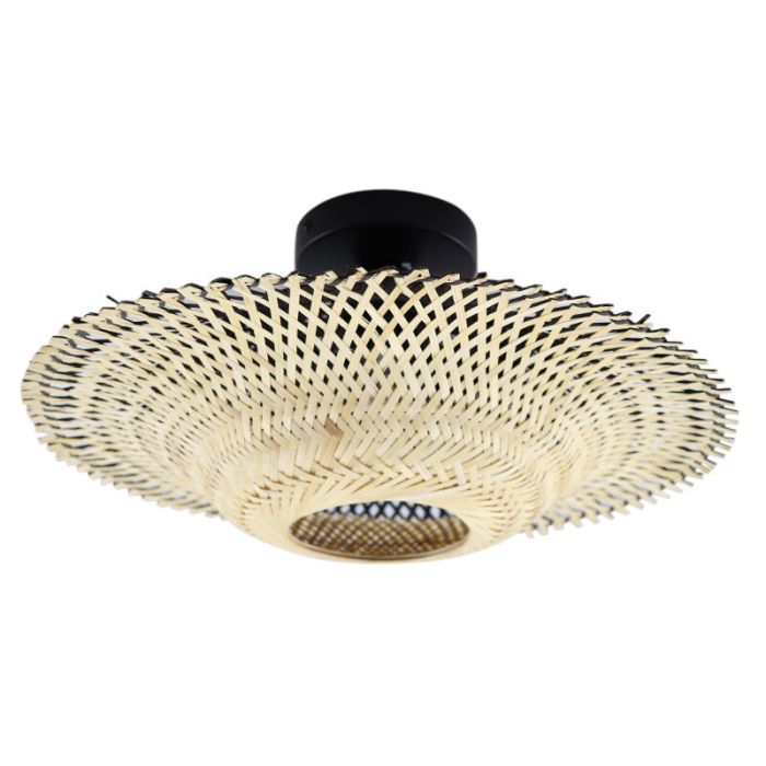 Rustic flush ceiling light brown, Cordoba