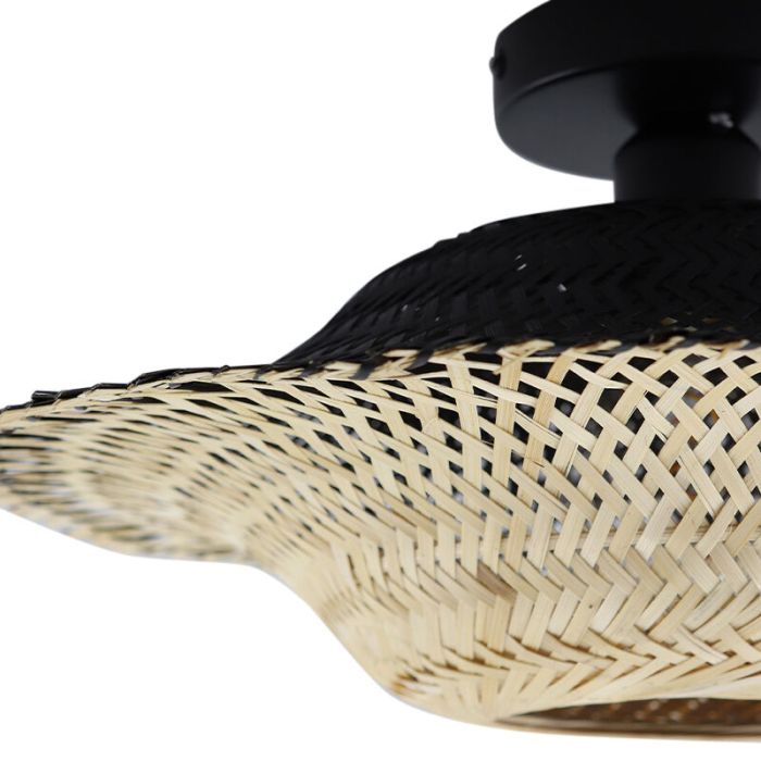 Rustic flush ceiling light brown, Cordoba