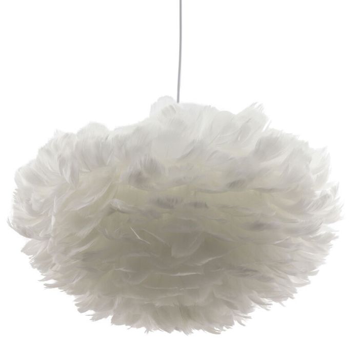 Fabric pendant light white, Suzie