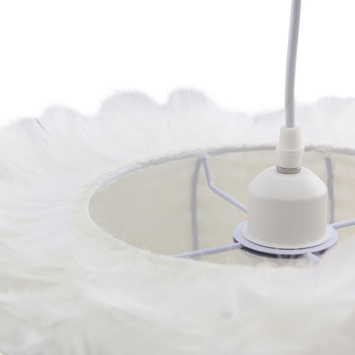 Fabric pendant light white, Suzie
