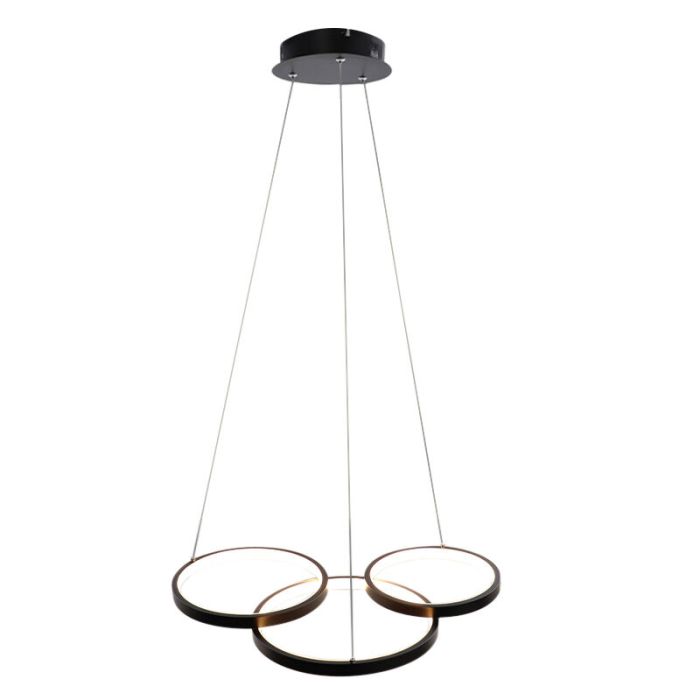 Design pendant light black, Thalia, 36W, 2700K LED, 3-step dimmable