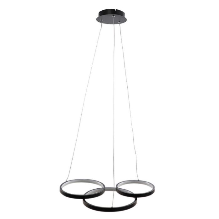 Design pendant light black, Thalia, 36W, 2700K LED, 3-step dimmable