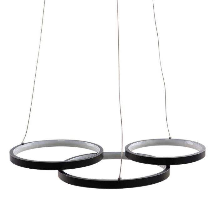 Design pendant light black, Thalia, 36W, 2700K LED, 3-step dimmable