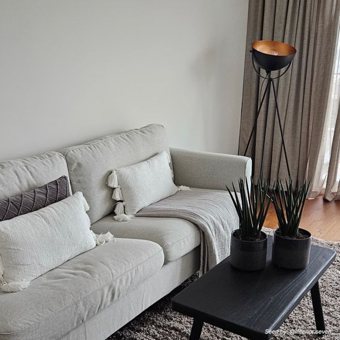 Modern floor lamp gold, Brenna