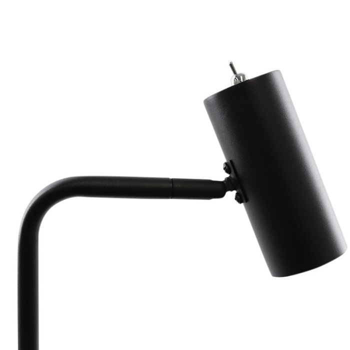 Modern floor lamp black, Carlos, with switch