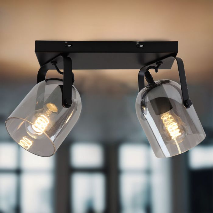 Design ceiling spotlight grey, Clyde