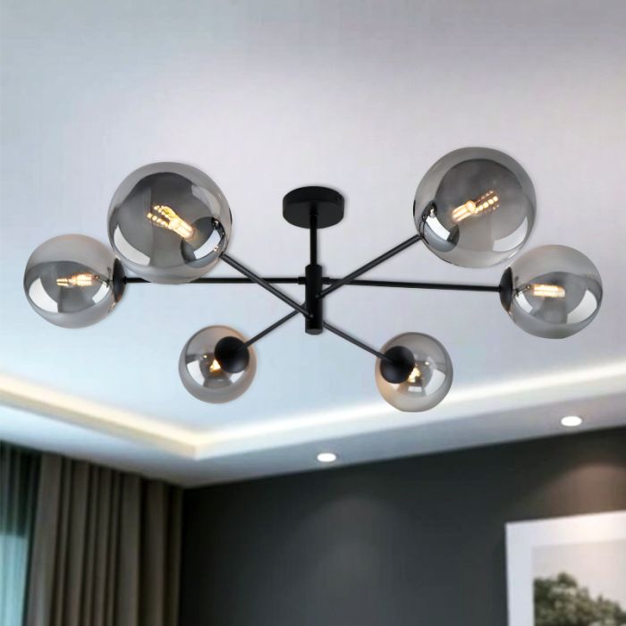 Design ceiling light grey, Remo