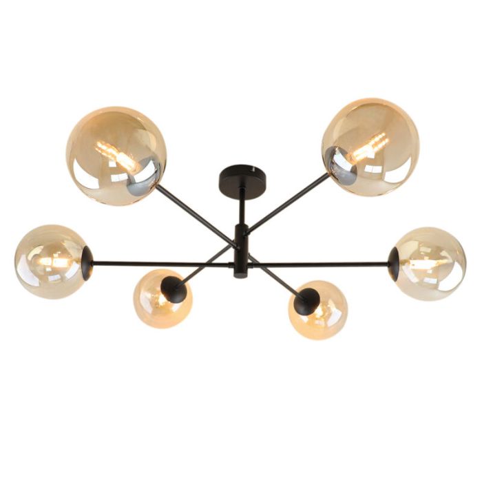 Modern ceiling light black, Remo