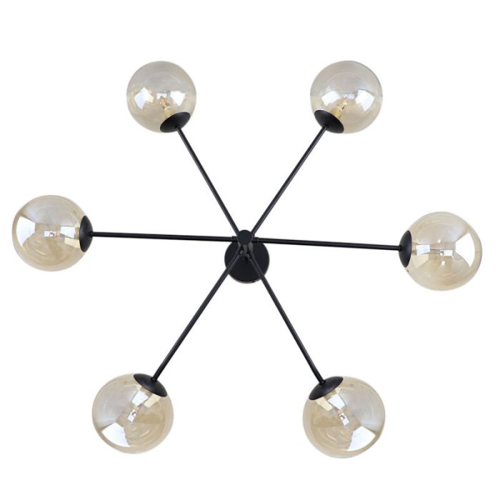 Modern ceiling light black, Remo