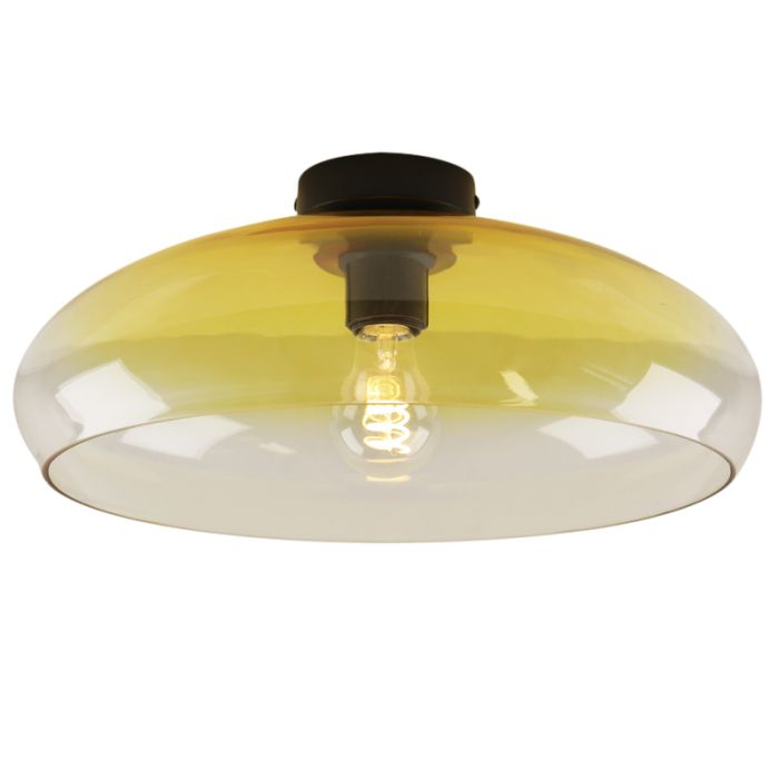 Modern flush ceiling light amber, Arif
