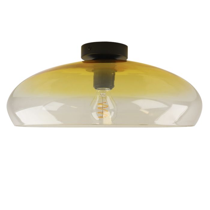 Modern flush ceiling light amber, Arif
