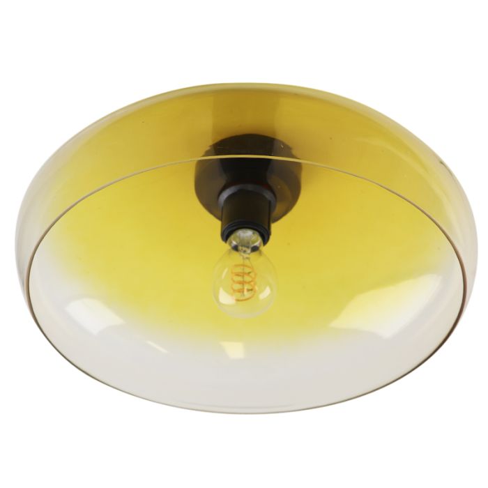 Modern flush ceiling light amber, Arif