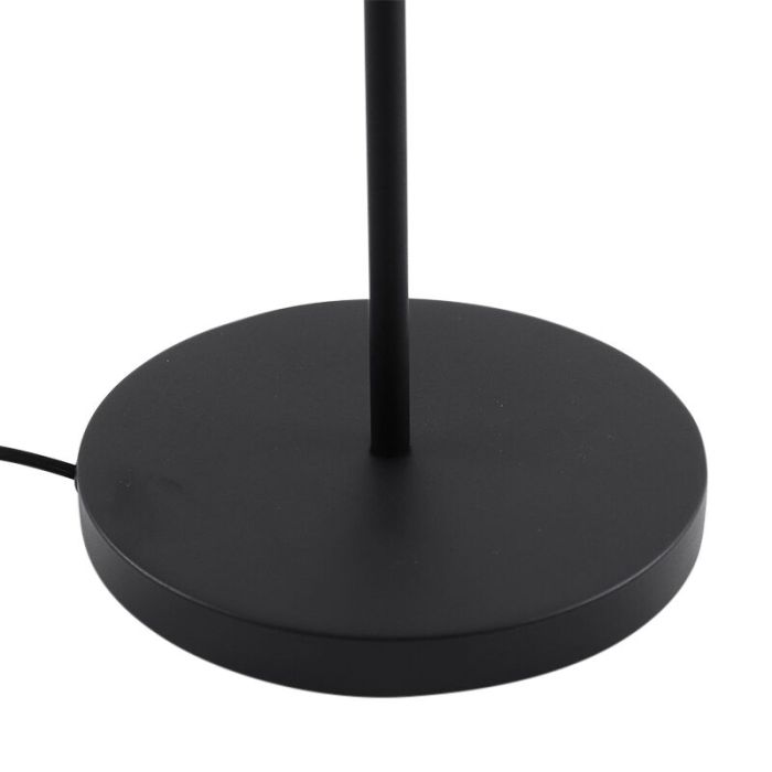 Modern floor lamp black, Carlos, with switch