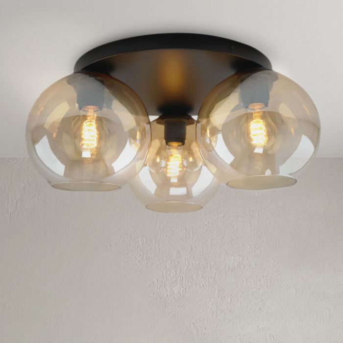 Design ceiling light amber, Emerson