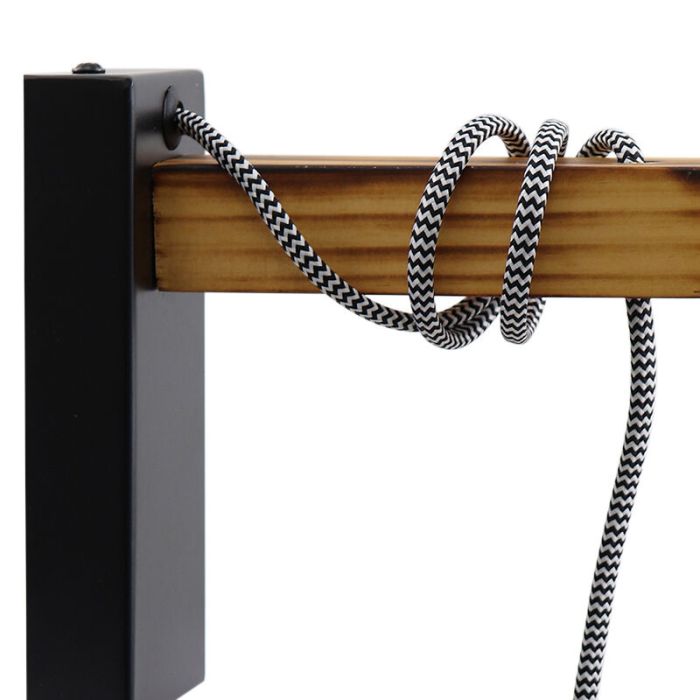 Wood wall light black, Rena