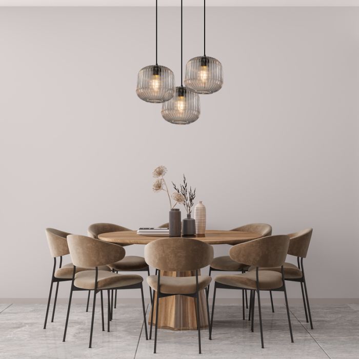 Retro pendant light grey, Charlois