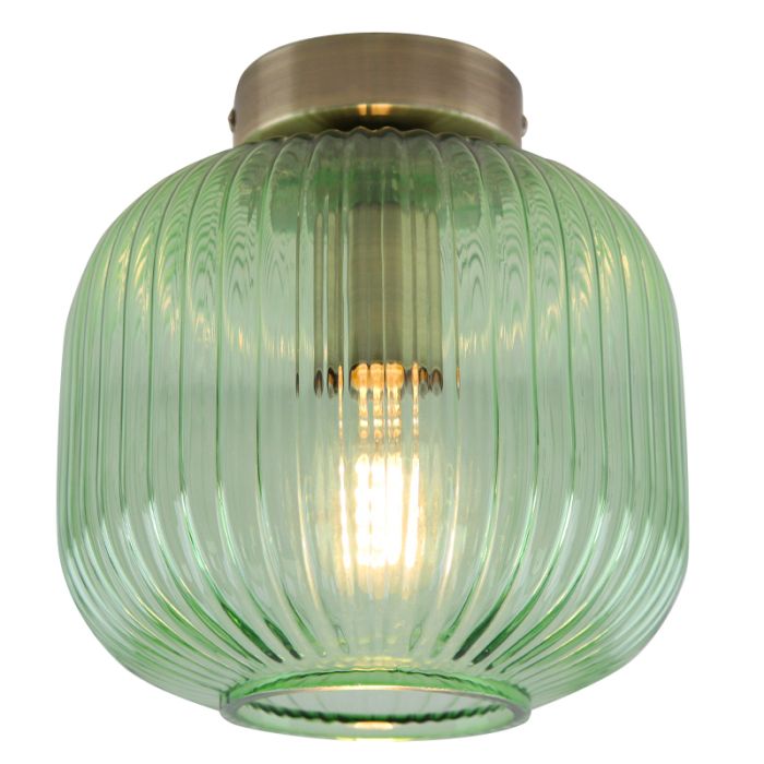 Glass ceiling light gold, Charlois