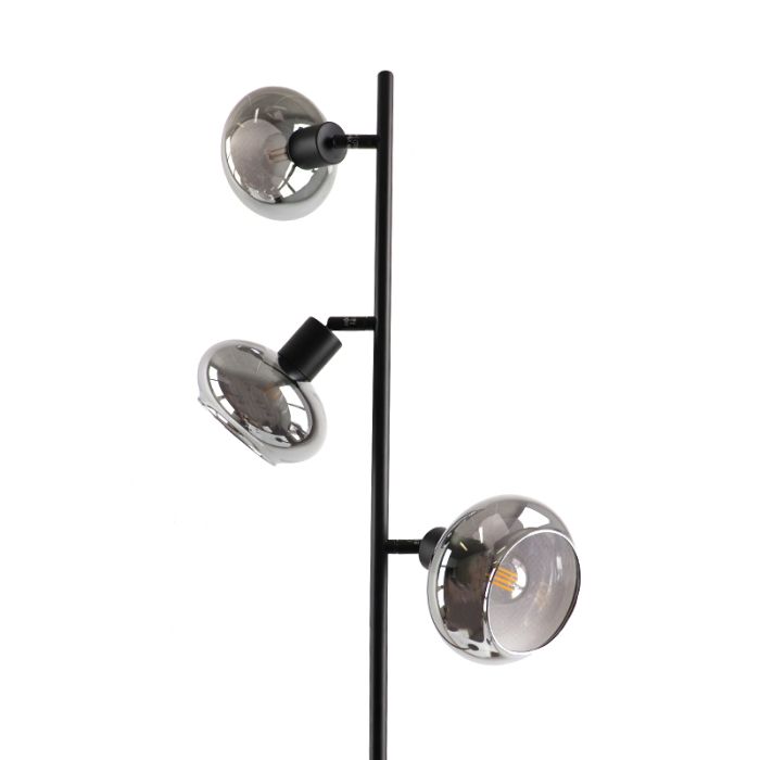 Design floor lamp black, Skip, with switch