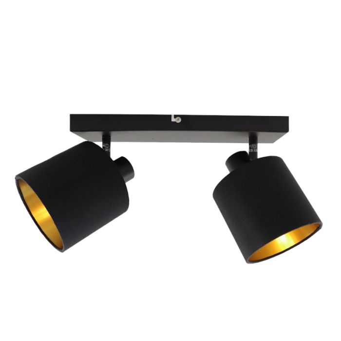 Modern ceiling spotlight black, Koge