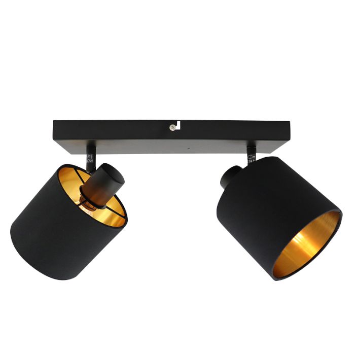 Modern ceiling spotlight black, Koge