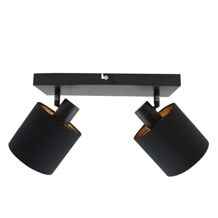 Modern ceiling spotlight black, Koge