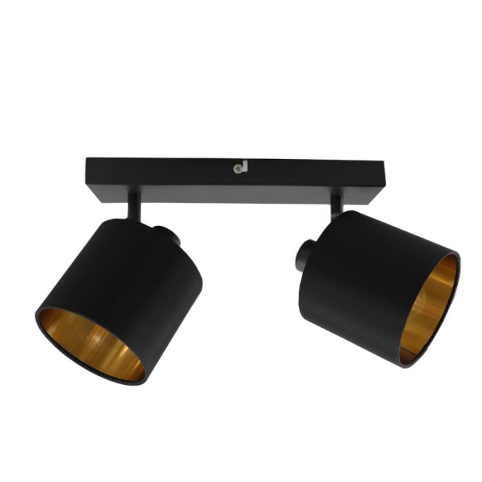 Modern ceiling spotlight black, Koge