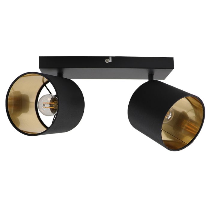 Modern ceiling spotlight black, Koge