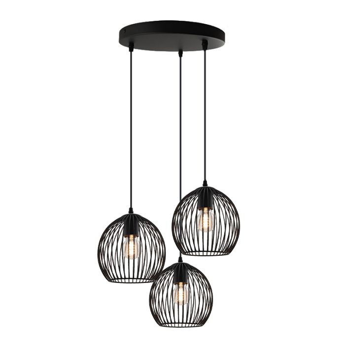 Industrial pendant light black, Wiro
