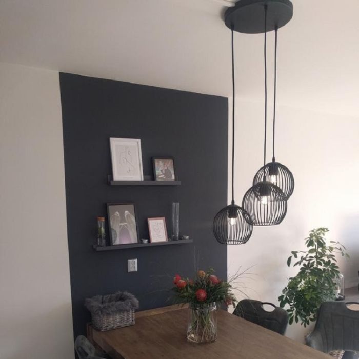 Industrial pendant light black, Wiro
