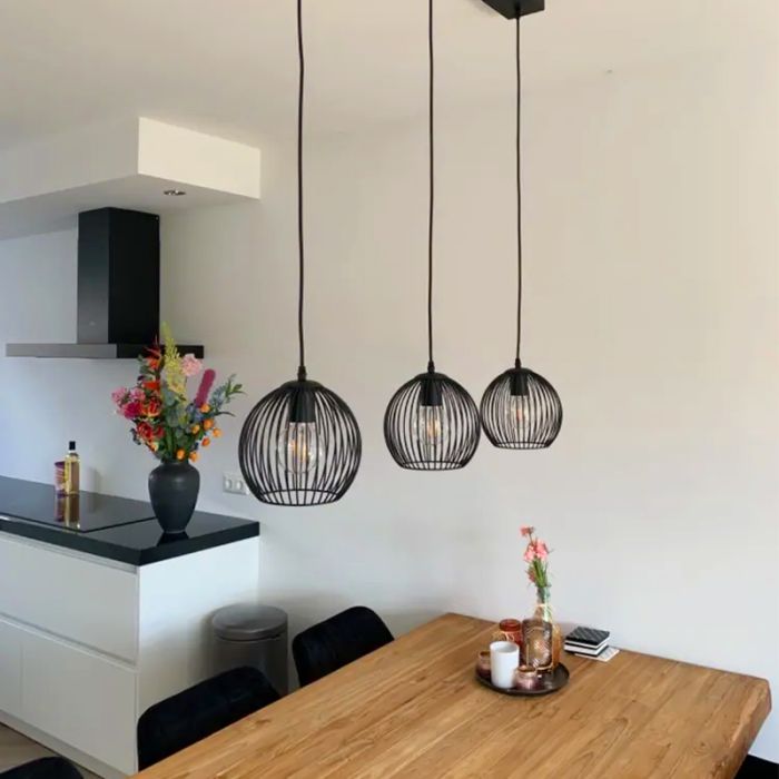 Industrial pendant light black, Wiro