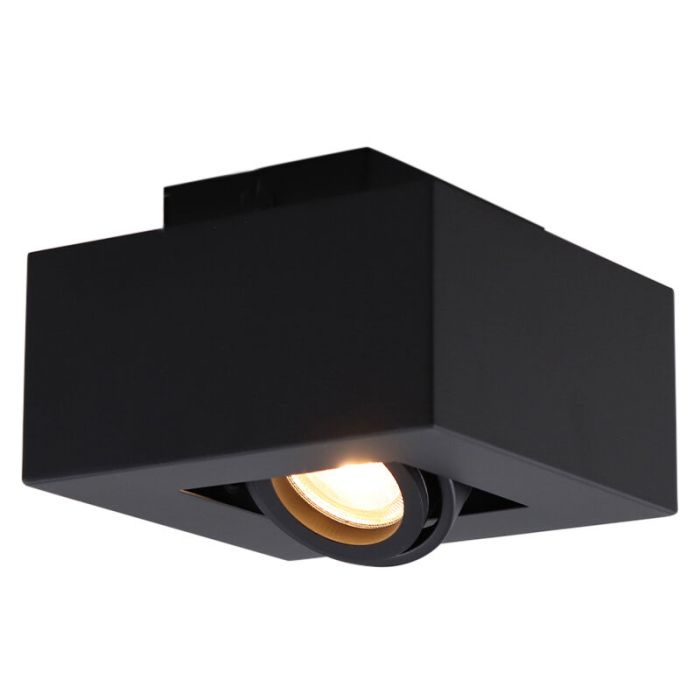 Modern surface mounted downlight black, Akira